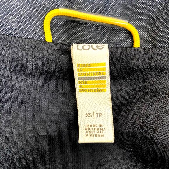 Lole Isabelle Jacket Black Womens XS Hooded Lightweight Packable Travel Raincoat - Picture 3 of 12